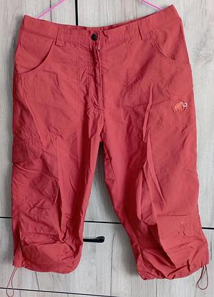 Шорты треккинговые спортивные mammut 38 размер терракотовые