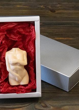 Оригинальный подарочный силуэт женский элегантность из мыла 95г 13435 (шампань)