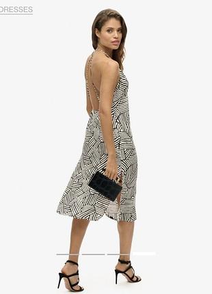 Superdry сарафан плаття на тонких бретелях , тканина купро