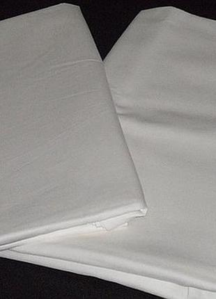 Комплект постельного белья двойной, простынь пододеяльник и две наволочки, бязь белая
