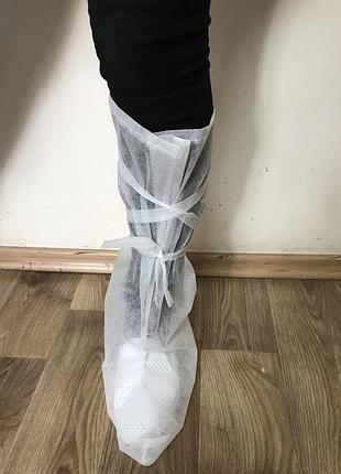 Бахилы одноразовые, спанбонд плотность 30