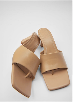 Мюлі шкіряні zara, стан ідеальний