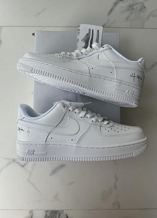 Кросівки nike air force 1 low x travis scott white ‘utopia’