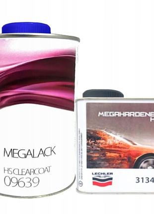 Лак lechler megalack hs clearcoat. комплект 1.5л