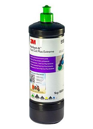 Высокоэффективная абразивная паста 3м №1 fast cut plus extreme 1л