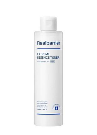 Легкий відновлюючий тонер-есенція з керамідами real barrier extreme essence toner light, 200 мл