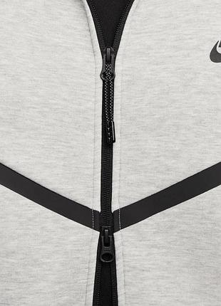 Толстовка чоловіча nike tech full-zip windrunner hoodie grey hv0949-063