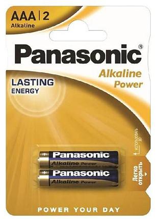 Батарейка panasonic lr03 alkaline power (bronze) блістер 1х2 шт.