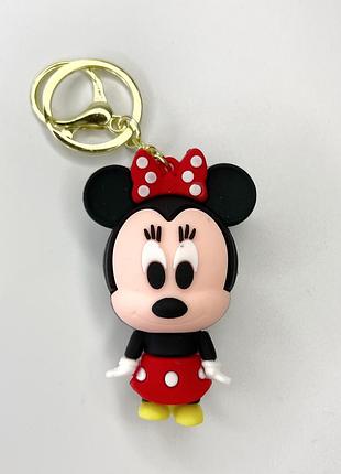 Брелок finding minnie mouse минни маус мини для сумки ключей игрушка силиконовый черный 8 см x 4.5 см