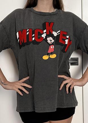 Футболка mickey mouse сіра