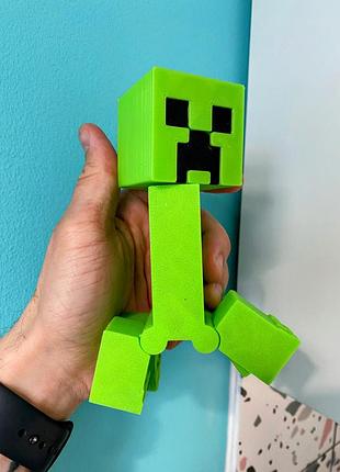 Статуетка крипер майнкрафт (creeper minecraft), надруковано на 3д принтері