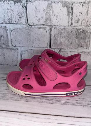 Босоніжки Chinelo Infantil Crocs Crocband Strap Flip Rosa
