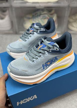 Кроссовки для бега hoka one bondi 9 40 (7us) 25 см голубые
