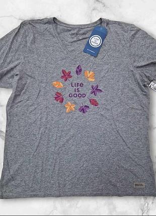 Футболка женская life is good xl