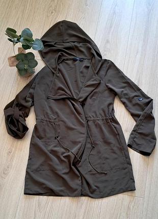 Женская ветровка рубашка с капюшоном косуха