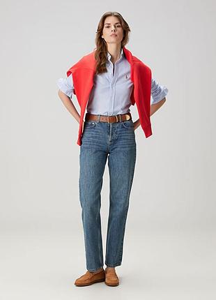 Жіноча сорочка polo ralph lauren fit blue striped oxford (л)