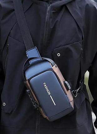 Прочная оксфордская ткань мужская сумка через плечо - стильная