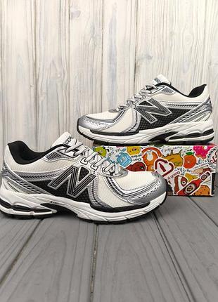 Кроссовки мужские new balance 860v2 white black люкс качество весна лето осень  новая модель !!