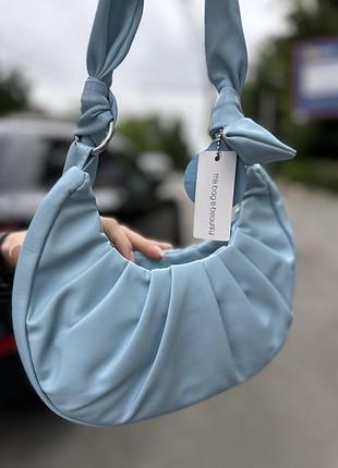 💼 жіноча трендова сумка-хобо з м’якої еко-шкіри
