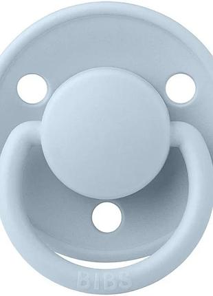 Пустышка bibs de lux silicone  baby blue 0-36 месяцев