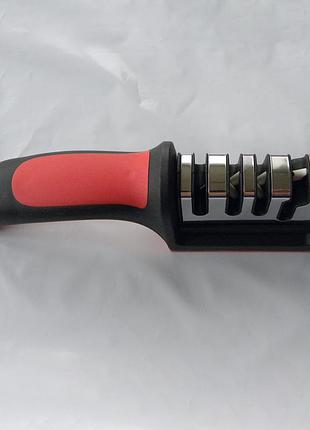 Бытовая 3-х этапная многофункциональная точилка для ножей из вольфрамовой стали.