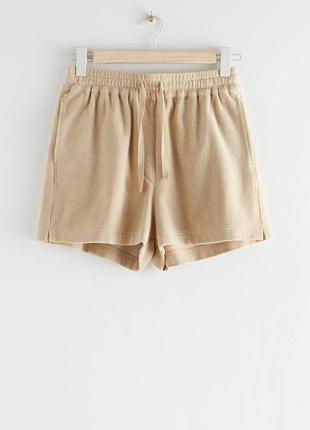 Шорти &amp; other stories drawstring velour shorts / s