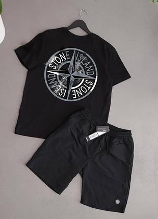 Футболка + шорты stone island