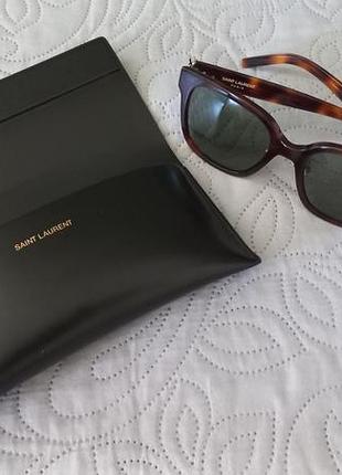 Очки солнцезащитные saint laurent sl m105/f. женские. цвет коричневый.