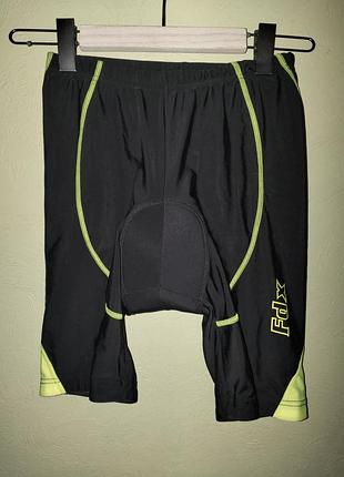 Чоловічі чорні велосипедні шорти велошорти для велосипеда fdx
