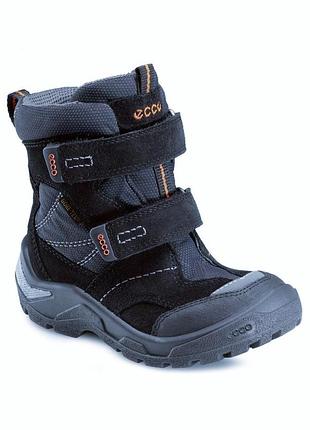 Ecco gore-tex зимние детские термо ботинки