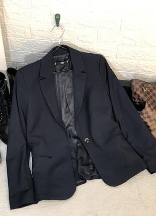 Піджак синій mango темно синій піджак діловий віскоза жіночий жакет
