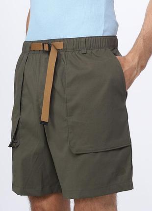 Легкі шорти з кишенями карго хакі the north face