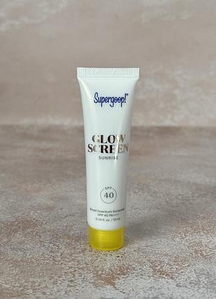Supergoop! - glowscreen spf 40 pa+++ golden hour -тонований сонцезахисний крем із сяйвом, 10 ml