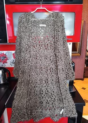 Шикарний, ажурний, в'язаний кардиган