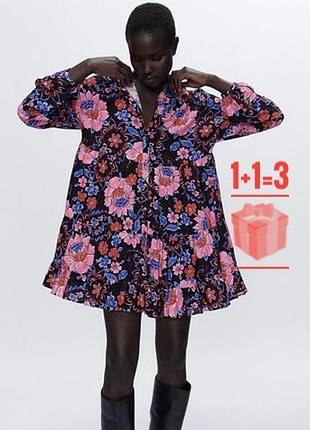 Сукня в квітковий принт zara