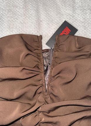 Шоколадна сукня від misspap нова з біркою