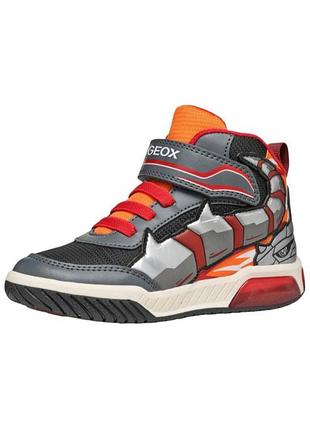 Дитячі черевики хайтопи geox inek 26 р з мигалками (вимикаються)  демісезонні хлопчику