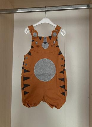 🧸 джинсовий комбінезон, пісочник, напівкомбінезон шортиками | tu