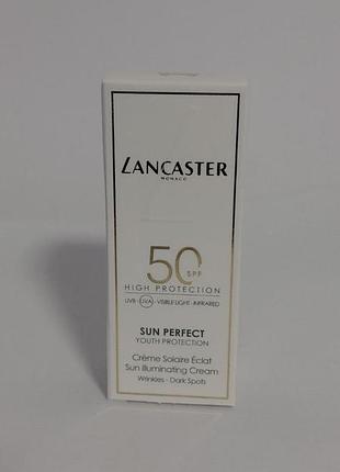 Lancaster sun perfect sun illuminating cream spf 50 сонцезахисний крем для обличчя.