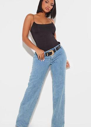 Черный облегающий боди на бретельках