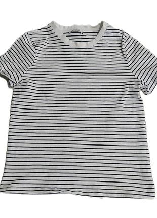 Футболка zara женская в полоску