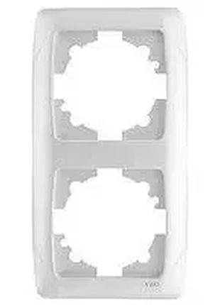 Рамка 2-я вертикальная белая viko carmen