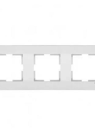Рамка vi-ko meridian біла 3-на горизонтальна