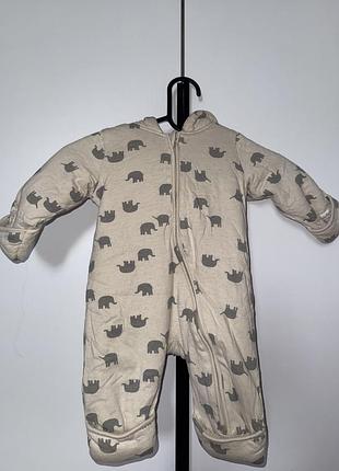 Комбінезон sinsay 56-62 носили пізніше відкриваються ніжки та ручки з утепленням