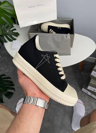 Кеди ric owen drkshdw ramones low black milk