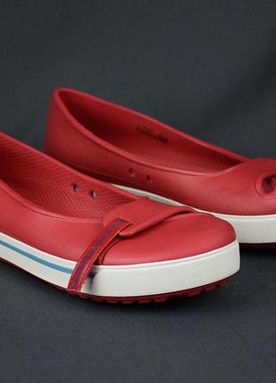 Crocs jibbitz crocband 2.5 flat балетки лодочки босоножки кроксы женские оригин w6/35-36 р/22.5-23 см