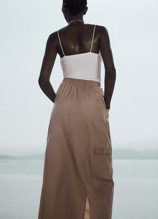 Комбінована сукня міді від zara, розмір s, м5 фото