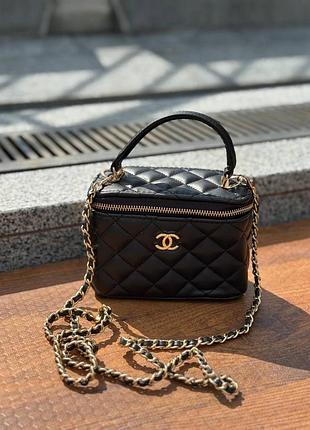 Сумка жіноча chanel classic lambskin chocolate шанель саквояж на плече шоколадне бочка