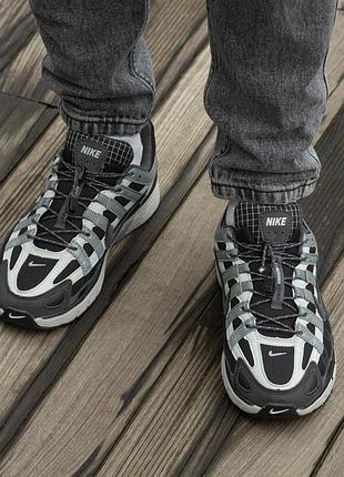 Nike p-6000 black grey7 фото