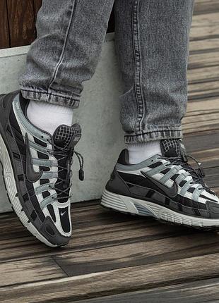 Nike p-6000 black grey6 фото